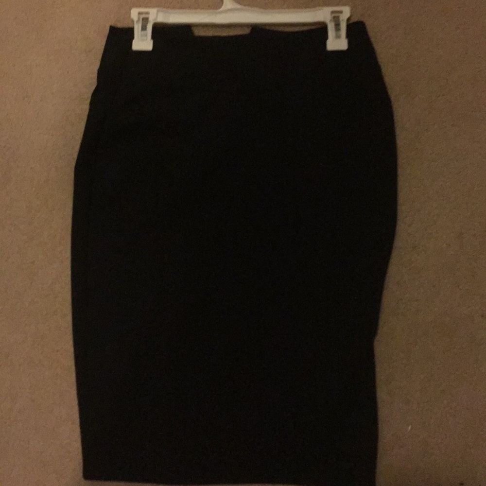 Black pencil skirt.
